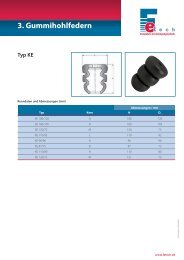 Gummi-Hohlfedern - Typ KE - Roth GmbH & Co. KG