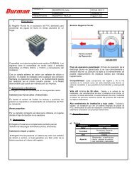 El Registro Pluvial es un accesorio de PVC ... - durman.com.mx