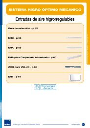 Entradas de aire higrorregulables - Alder