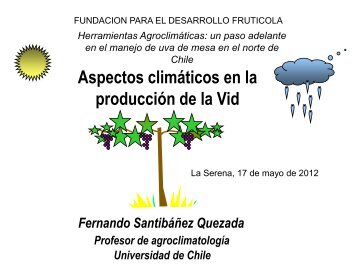 Diapositiva 1 - Fundación para el Desarrollo Frutícola