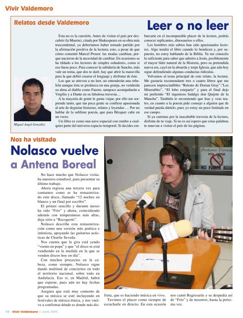 Junio 2009 - Revista Vivir Valdemoro