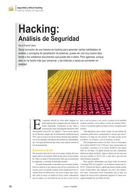 Ethical Hacking utilizando BackTrack - Fedora-es