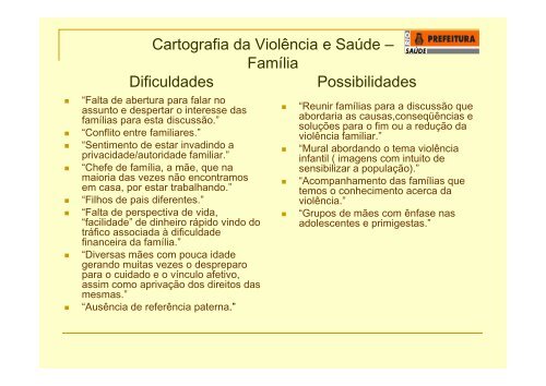 VIOLÊNCIA E SAÚDE VIOLÊNCIA E SAÚDE