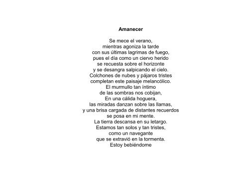 VERSOS PRETERITOS- año 2010 - Poemaria