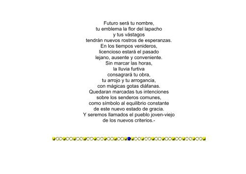 VERSOS PRETERITOS- año 2010 - Poemaria