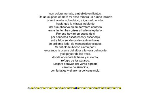 VERSOS PRETERITOS- año 2010 - Poemaria