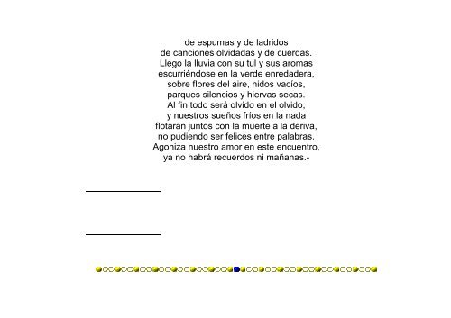 VERSOS PRETERITOS- año 2010 - Poemaria