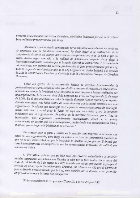 Recurso de apelación Camps contra auto Flors ... - Los Genoveses