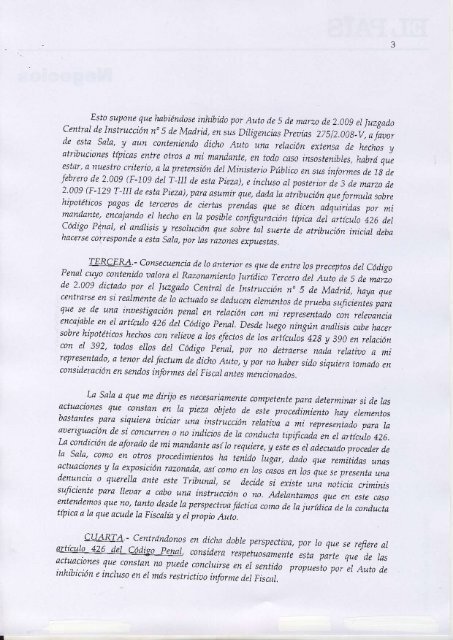 Recurso de apelación Camps contra auto Flors ... - Los Genoveses