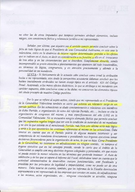 Recurso de apelación Camps contra auto Flors ... - Los Genoveses