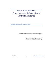 Cartilla de Usuario: Como hacer el Reinicio de un Contrato Existente