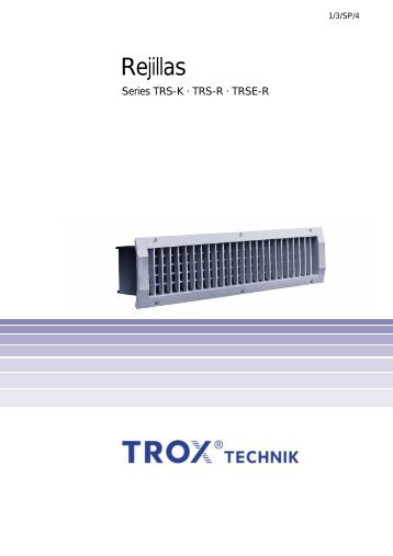 TRSE-R. Rejillas - Trox