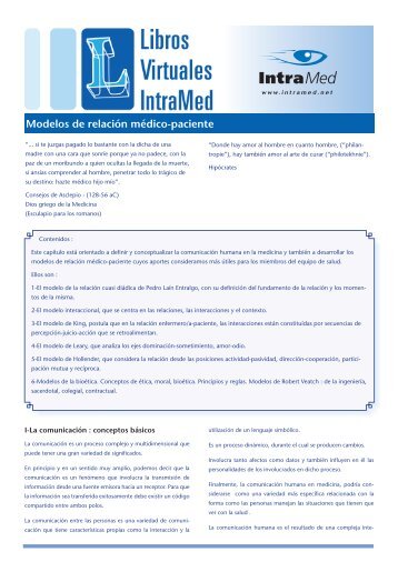 Modelos de relación médico-paciente - IntraMed