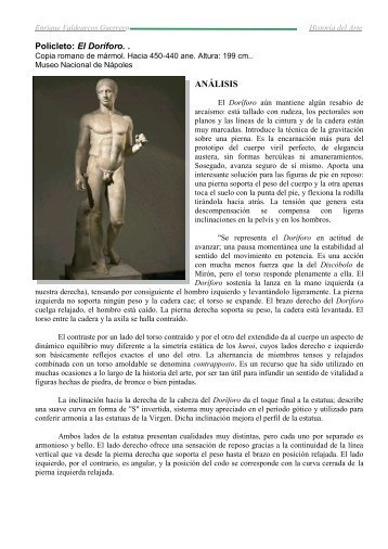 Policleto: El Doríforo - IES JORGE JUAN / San Fernando