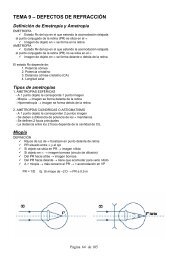 TEMA 9 – DEFECTOS DE REFRACCIÓN - estudiando optica