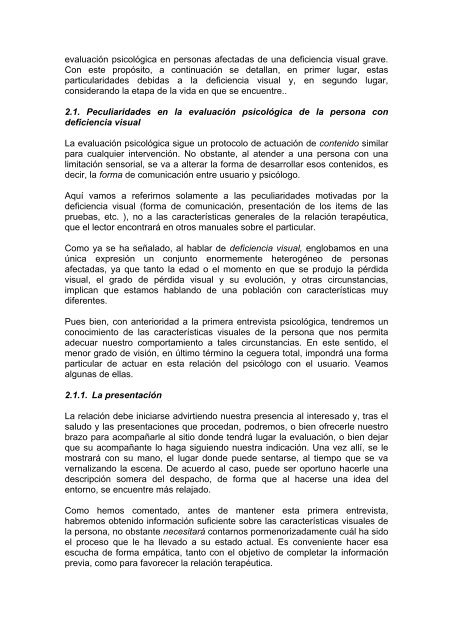 Psicología y ceguera - Servicio de Información sobre Discapacidad ...