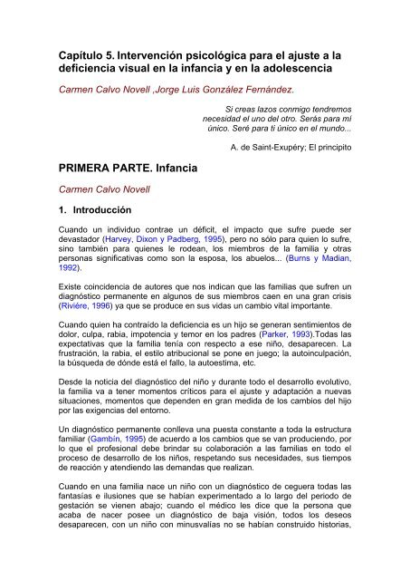 Psicología y ceguera - Servicio de Información sobre Discapacidad ...