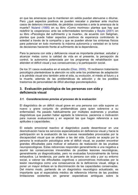 Psicología y ceguera - Servicio de Información sobre Discapacidad ...