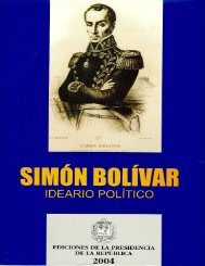 Simón Bolívar, Ideario Político - Ministerio del Poder Popular del ...