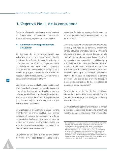 Las condiciones habitacionales de los hogares y su relación con la ...