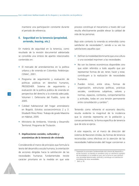 Las condiciones habitacionales de los hogares y su relación con la ...