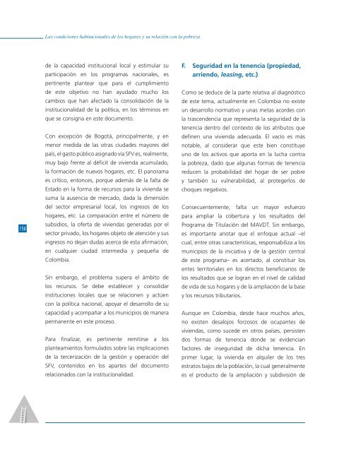 Las condiciones habitacionales de los hogares y su relación con la ...