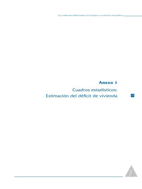 Las condiciones habitacionales de los hogares y su relación con la ...