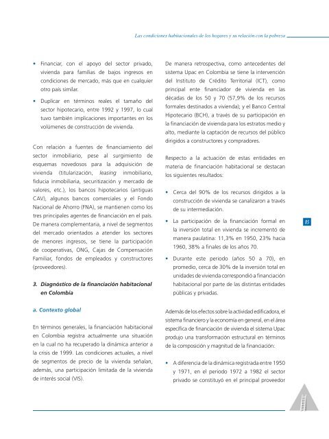 Las condiciones habitacionales de los hogares y su relación con la ...