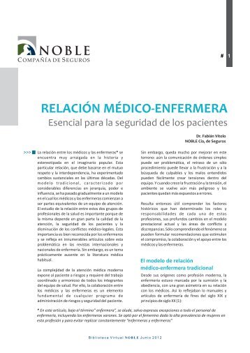 RELACIÓN MÉDICO-ENFERMERA - Noble