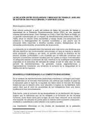 LA RELACIÓN ENTRE ESCOLARIDAD Y MERCADO ... - Por iniciar...