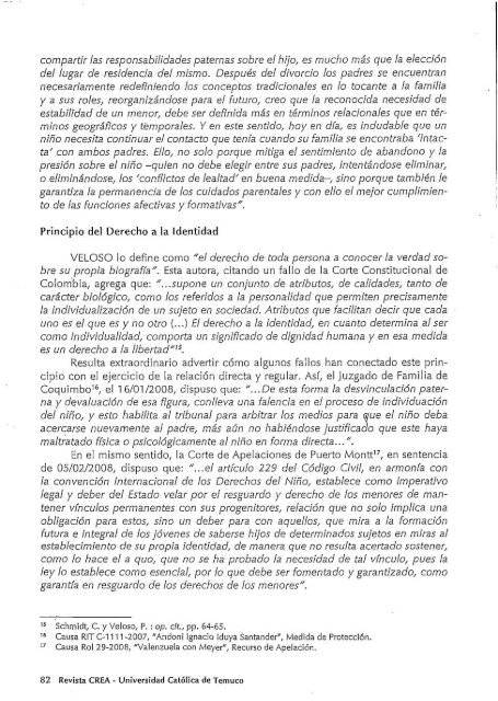 Relación directa y regular y síndrome de alienación parental ...