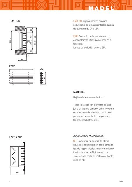 LMT REJILLAS LINEALES - Madel