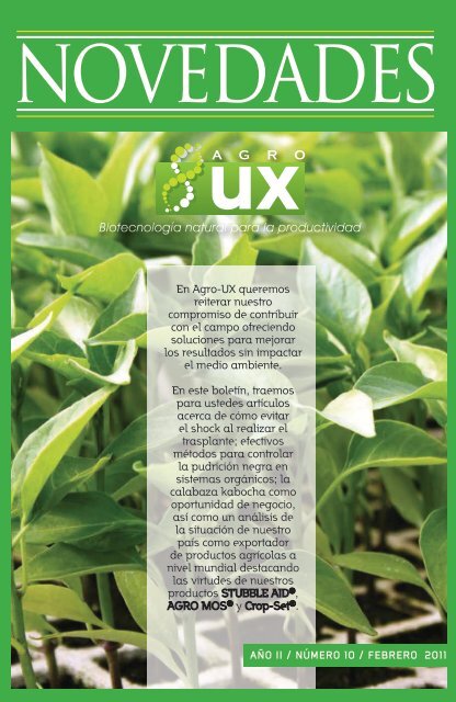 En Agro-UX queremos reiterar nuestro ... - agro-ux biocontrol