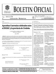 1º seccion - Boletin Oficial - Gobierno de la Provincia de Córdoba