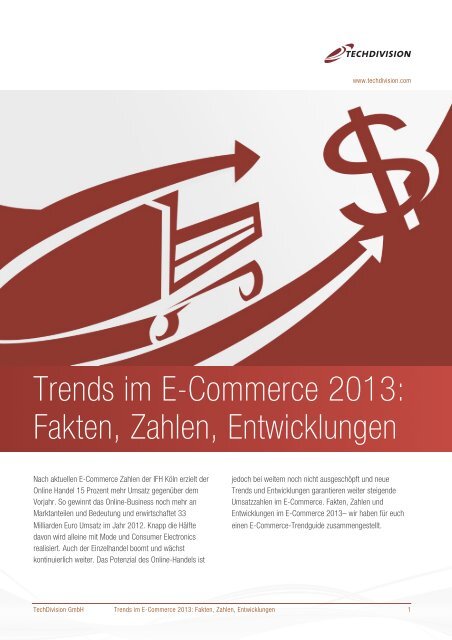 Trends im E-Commerce 2013: Fakten, Zahlen, Entwicklungen