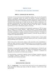 Proyecto de Ley de Casacion y Revision - Corte Nacional de Justicia