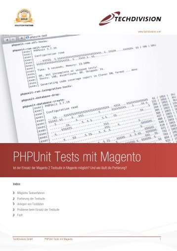 PHPUnit Tests mit Magento