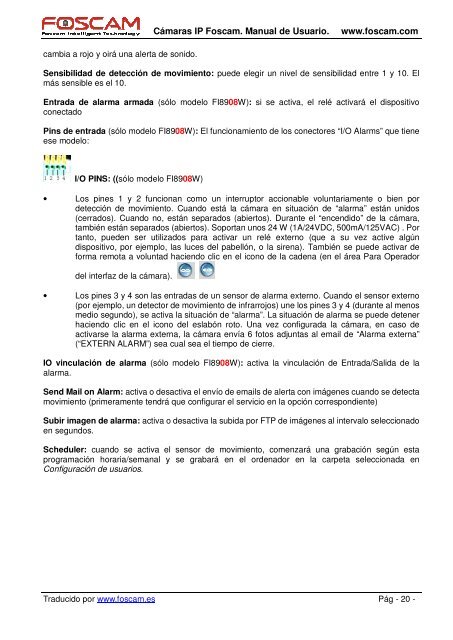 manual en español - Cámaras IP