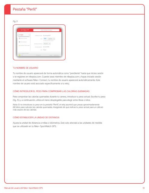 Nike+ SportWatch GPS Manual del usuario