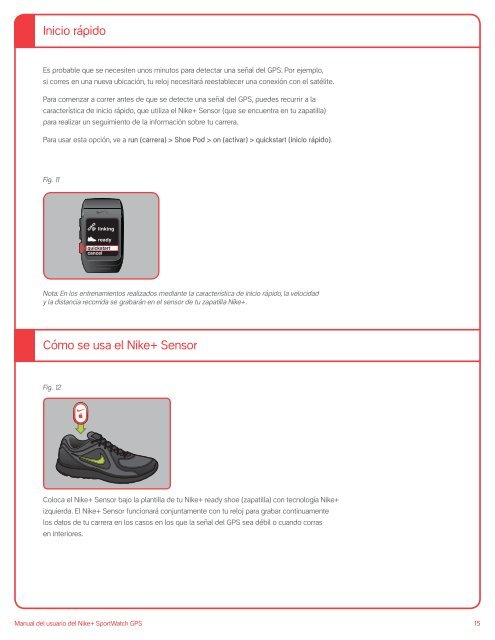 Nike+ SportWatch GPS Manual del usuario