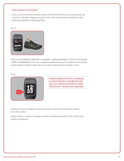 Nike+ SportWatch GPS Manual del usuario