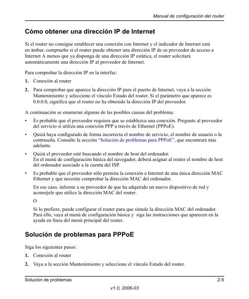 Capítulo 2 Solución de problemas - Netgear