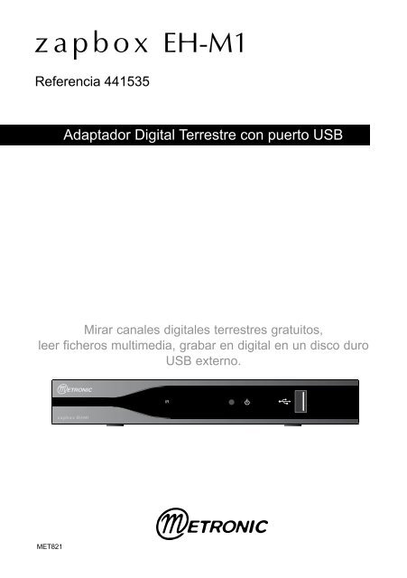 Adaptador Digital Terrestre con puerto USB - Metronic