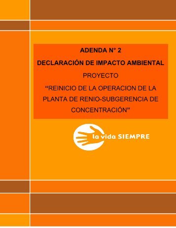 adenda n° 2 declaración de impacto ambiental proyecto “reinicio de ...