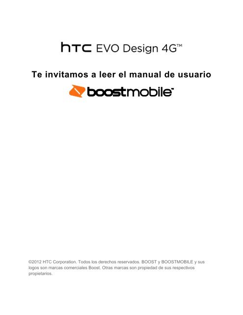 HTC EVO Design 4G - Boost Mobile