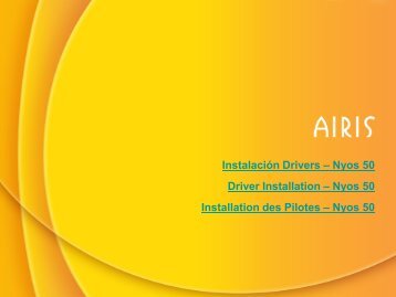 Instalación Drivers – Nyos 50 Driver Installation ... - Airis Support