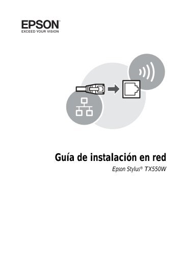 Guía de instalación en red - Epson Stylus TX550W