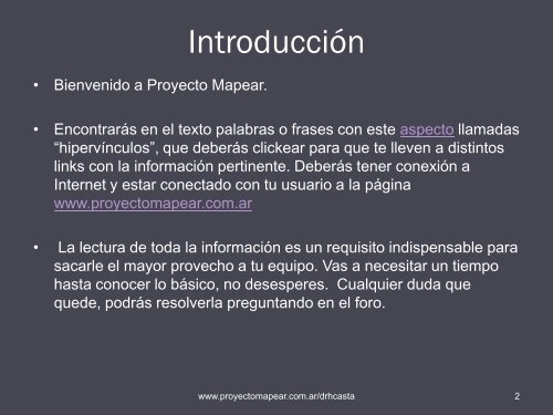 Instructivo para recién llegados al Proyecto Mapear