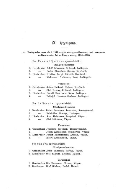 Utvalgene Lofotfisket 1934-35