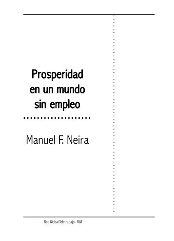 PROSPERIDAD EN UN MUNDO SIN EMPLEO - Sic Editorial